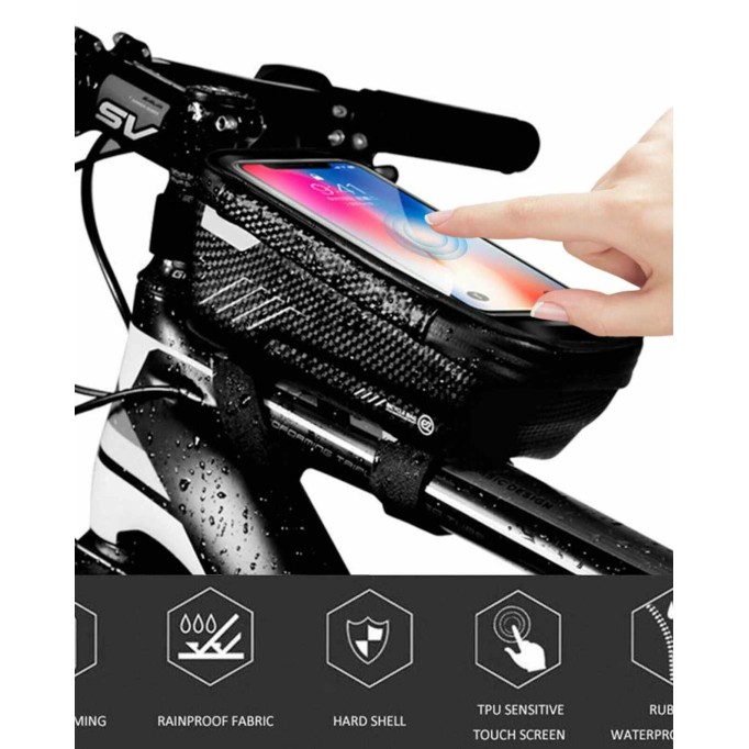 Waterproof Bike Phone Mount Holder Bag
