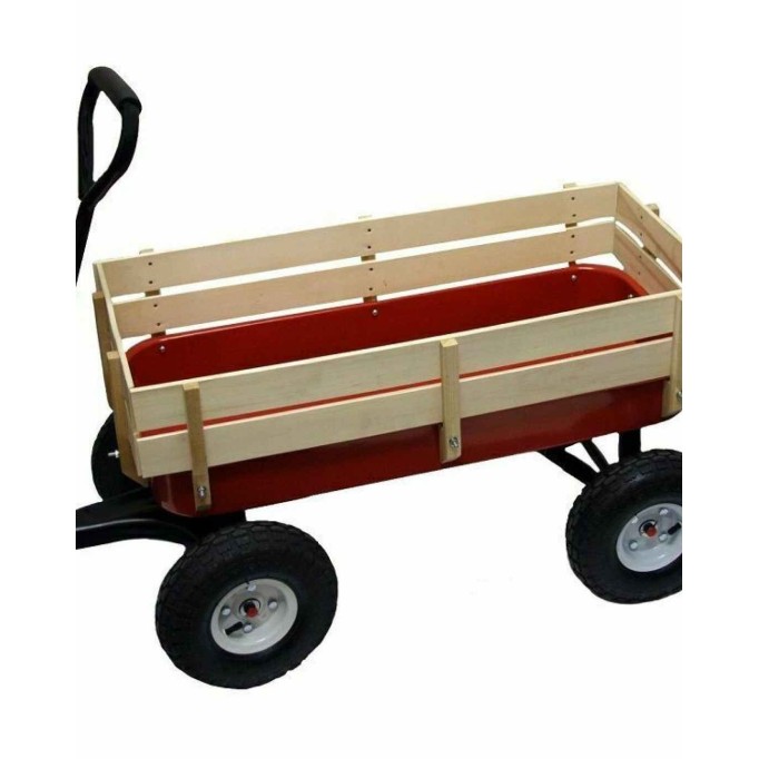 Kids All Terrain Wagon w/ Wood Railing