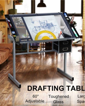 Adjustable Drawing & Drafting Table