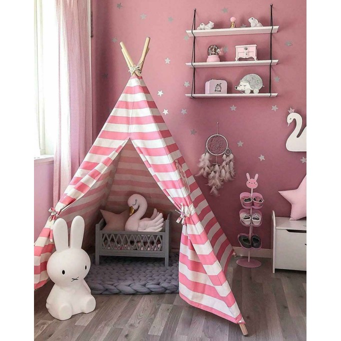Kids Teepee Tent - Pink