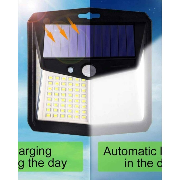 128 LED Outdoor Motion Sensor Solar Light