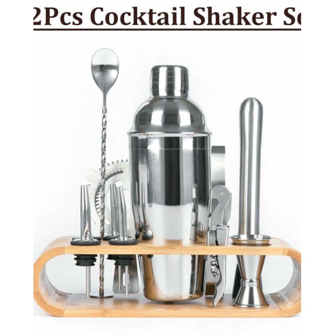 12pc Bartender Cocktail Shaker Set