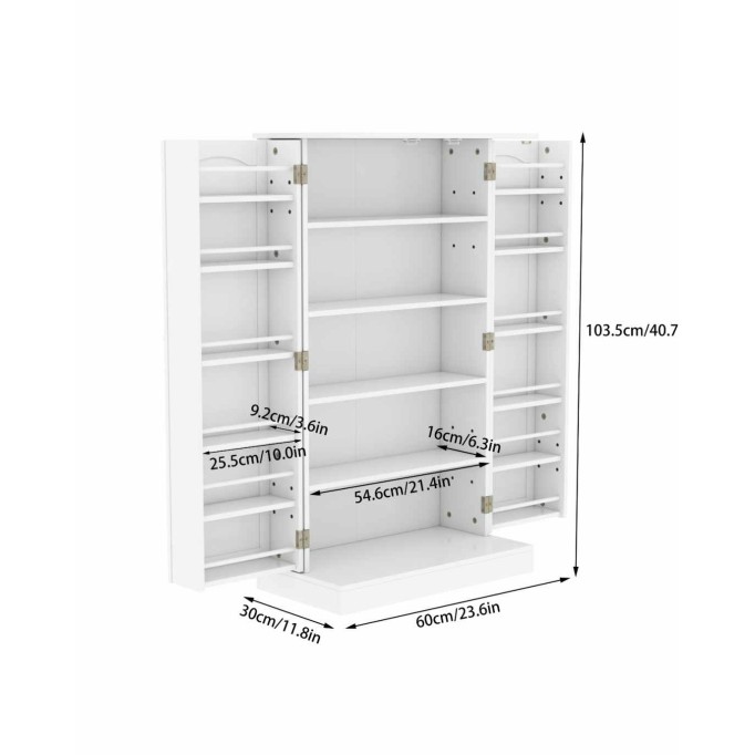 Freestanding Kitchen Pantry Storage Cabinet