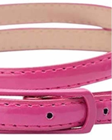 Selighting Womens Faux Leather Skinny Belts for Dresses
