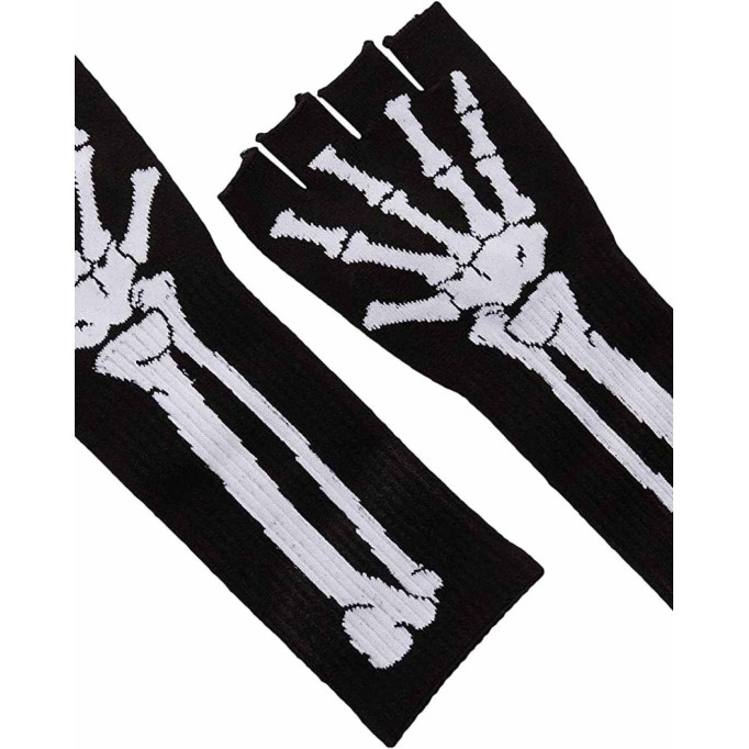 Leg Avenue Women's Skeleton Fingerless Gloves
