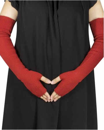Dahlia Womens Cold Weather Arm Warmers - Elbow Length & Upper Arm Length