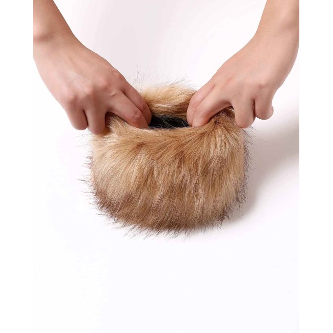 Faux Fur Wrist Cuffs- Winter Furry Bands Fox Fur Wrist Warmer,Arm Warmer, Leg Warmer, One Pair