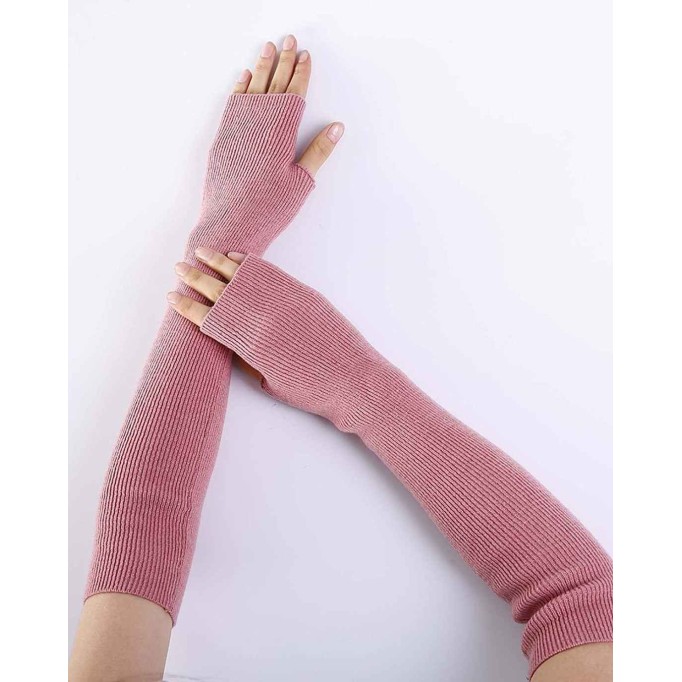 Women's Winter Gloves Fingerless Long Gloves Elbow Length Mittens Knit Gloves Cold Weather Arm Warmers