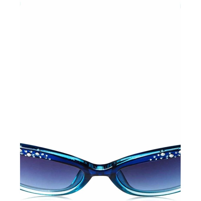 UNIONBAY U284 Sparkling Rhinestone UV Protective Cat Eye Sunglasses. Cool Gifts for Women, 53 mm