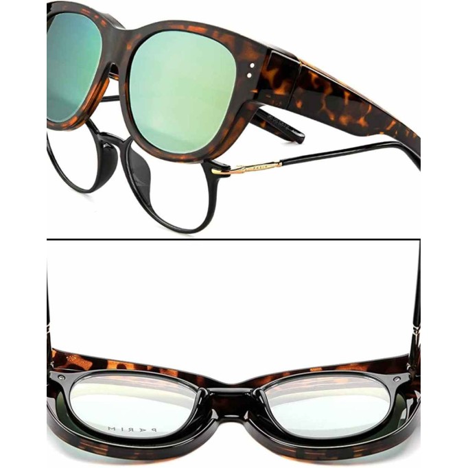 CAXMAN Polarized Over Glasses Sunglasses for Prescription Frames, Small Medium & Oversized