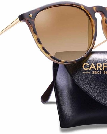 Carfia Vintage Sunglasses for Women Polarized UV Protection Classic Erika Style