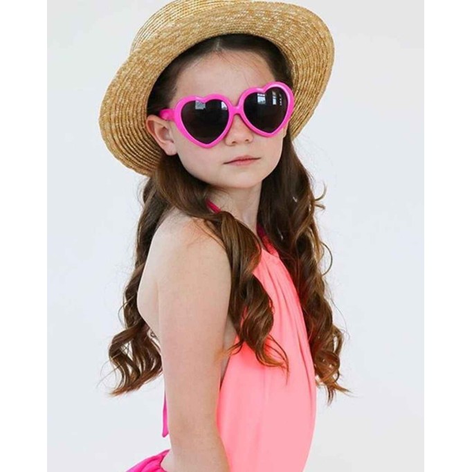 12 Pack Neon Colors Heart Shape Party Favors Sunglasses Unisex Wholesale