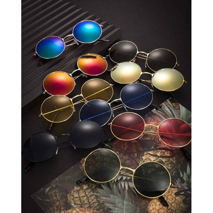 28 Pairs Colored Hippie Sunglasses 60s 70s Disco Party Favor Neon Sunglasses for Women Men Round Vintage Glasses