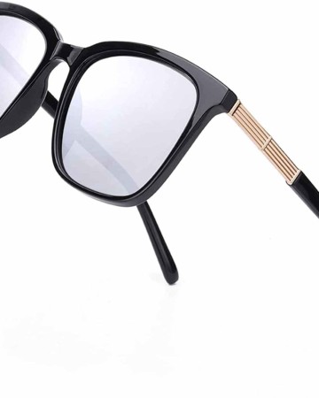 SIPHEW Polarized Sunglasses for Women, Mirrored Sunglasses-Fashion Oversized Eyewear with UV400 Protection