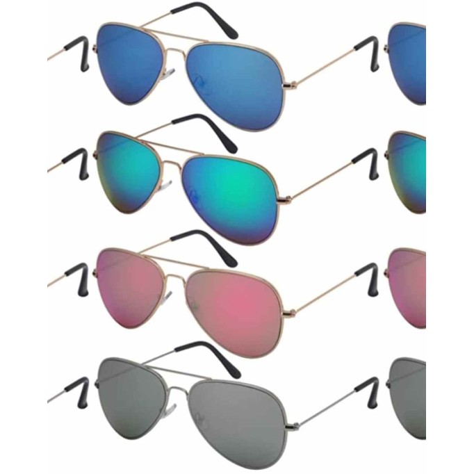 Edge I-Wear Bulk Wholesale Sunglass Top Gun Men Pilot Aviator Sunglasses Women N25095A-REV