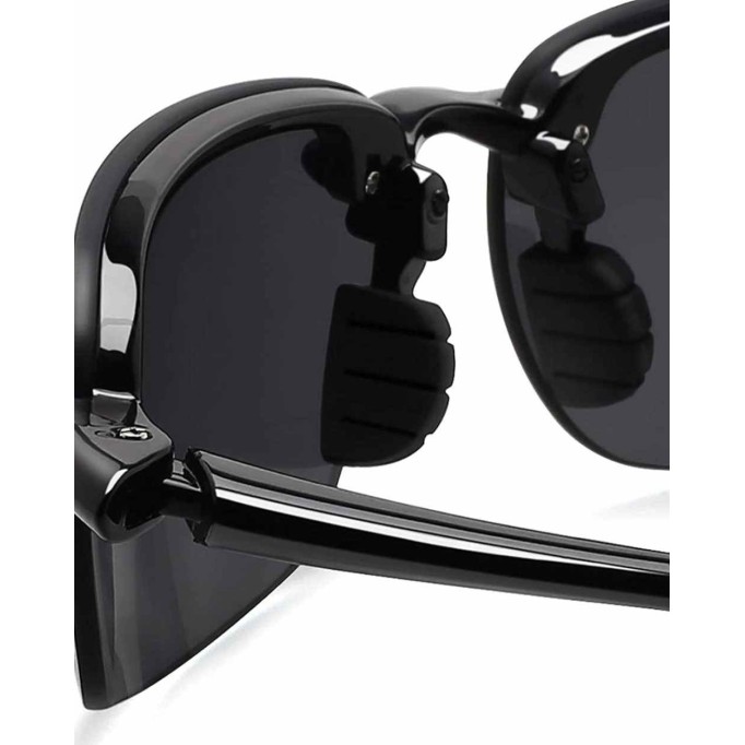 JULI Sports Sunglasses for Men Women Tr90 Rimless Frame for Running Fishing Baseball Driving MJ8001