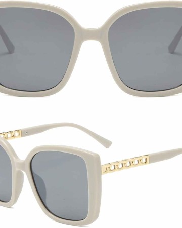 AMOMOMA Retro Vintage Oversized Cat Eye Sunglasses for Women Fashion Outdoor Shades Plastic Frame UV Protection AM2035