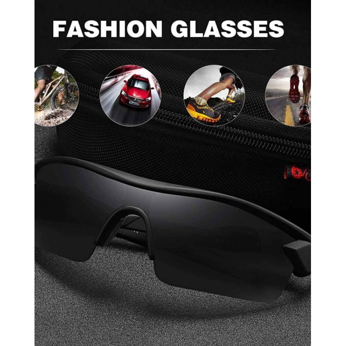 Bevi Polarized Sports Sunglasses TR90 Unbreakable Frame for Men Women Running Cycling Golf Baseball