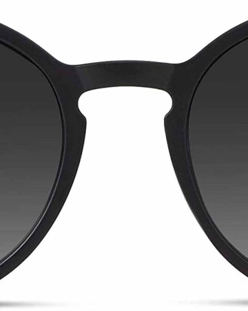 WearMe Pro - Women's Oversized Round Sunglasses with Trendy Gold Metal Temple
