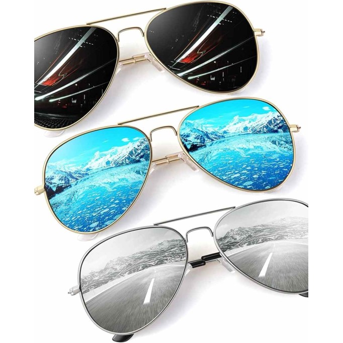 CGID GA61 Premium Al-Mg Alloy Pilot Polarized Sunglasses UV400,Spring Hinges