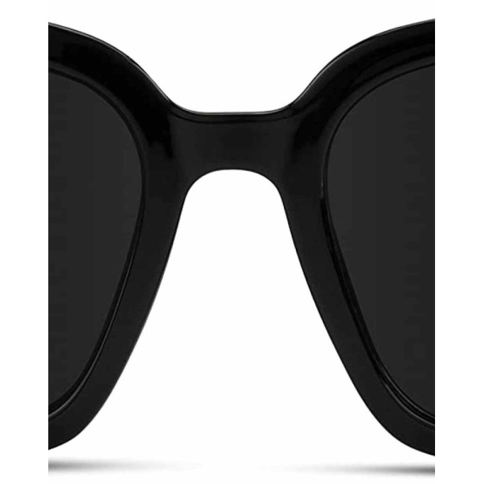 WMP Eyewear - Square Oversized Metal Frame Fashion Style Women Polarized Sunglasses
