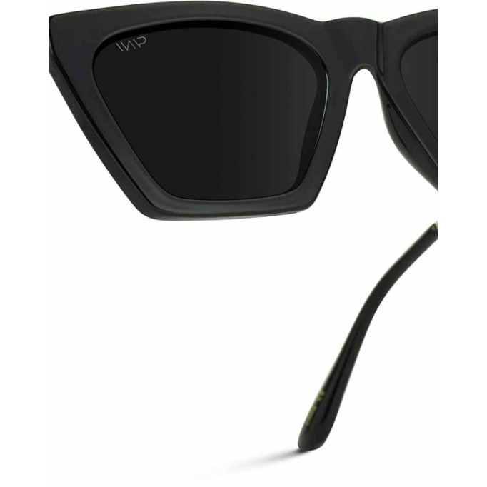 WMP Eyewear - Square Cat Eye Shape Metal Frame Fashion Polarized Mirrored Sunglasses