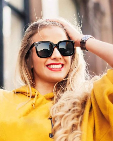 Polarized Sunglasses for Women, Classic Retro Square Oversized Sun Glasses UV400 Protection