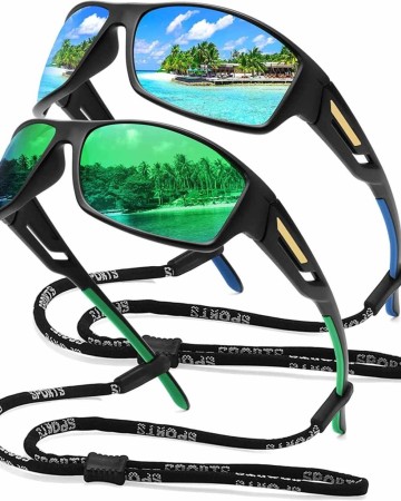 MEETSUN Polarized Sports Sunglasses for Men Women TR90 Frame Driving Cycling Fishing Sunglasses UV400 Protection