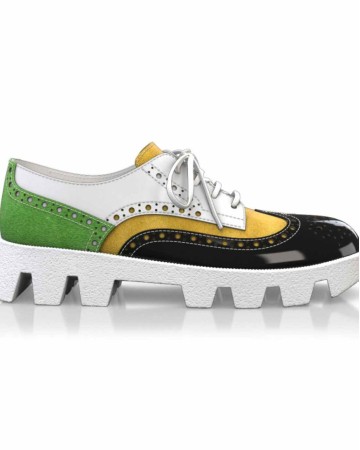 Color Sole Platform Shoes 16557