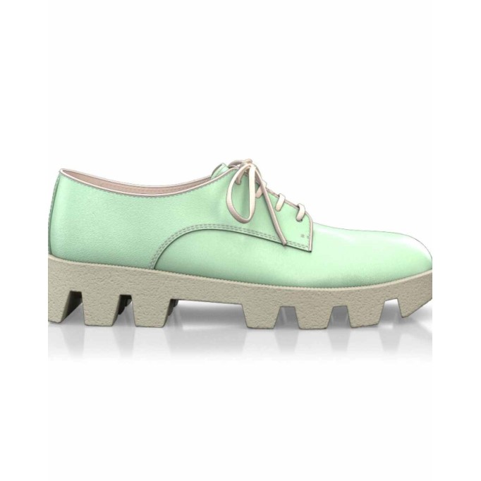 Color Sole Platform Shoes 17140