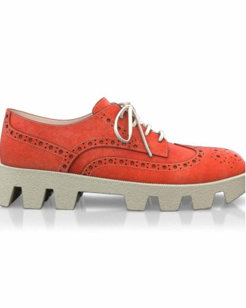 Color Sole Platform Shoes 17149